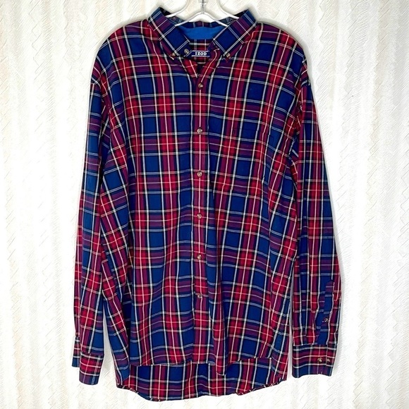 ❤️ IZOD Button Down Shirt Size XL - Picture 2 of 5